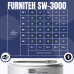 Комплект автоматики FURNITEH SW-3000 для распашных ворот